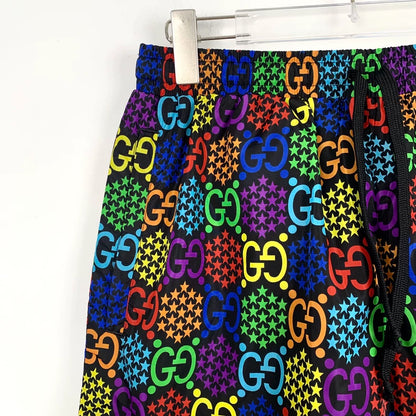 Gucci Colorful Logo Print Casual Shorts