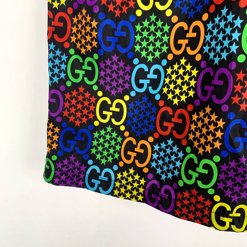Gucci Colorful Logo Print Casual Shorts
