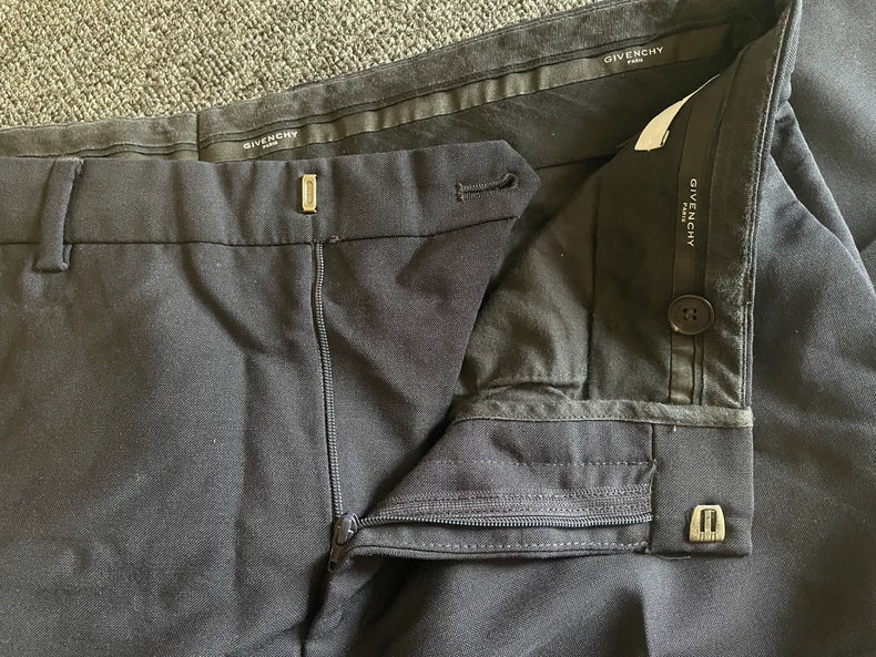 Givenchy Black Wool Casual Pants-yf