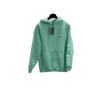 Balenciaga Mint Green Embroidered Hoodie