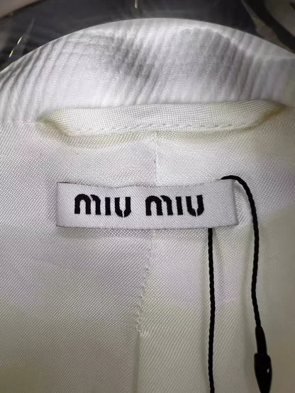 miumiu White Suit Jacket Size 38