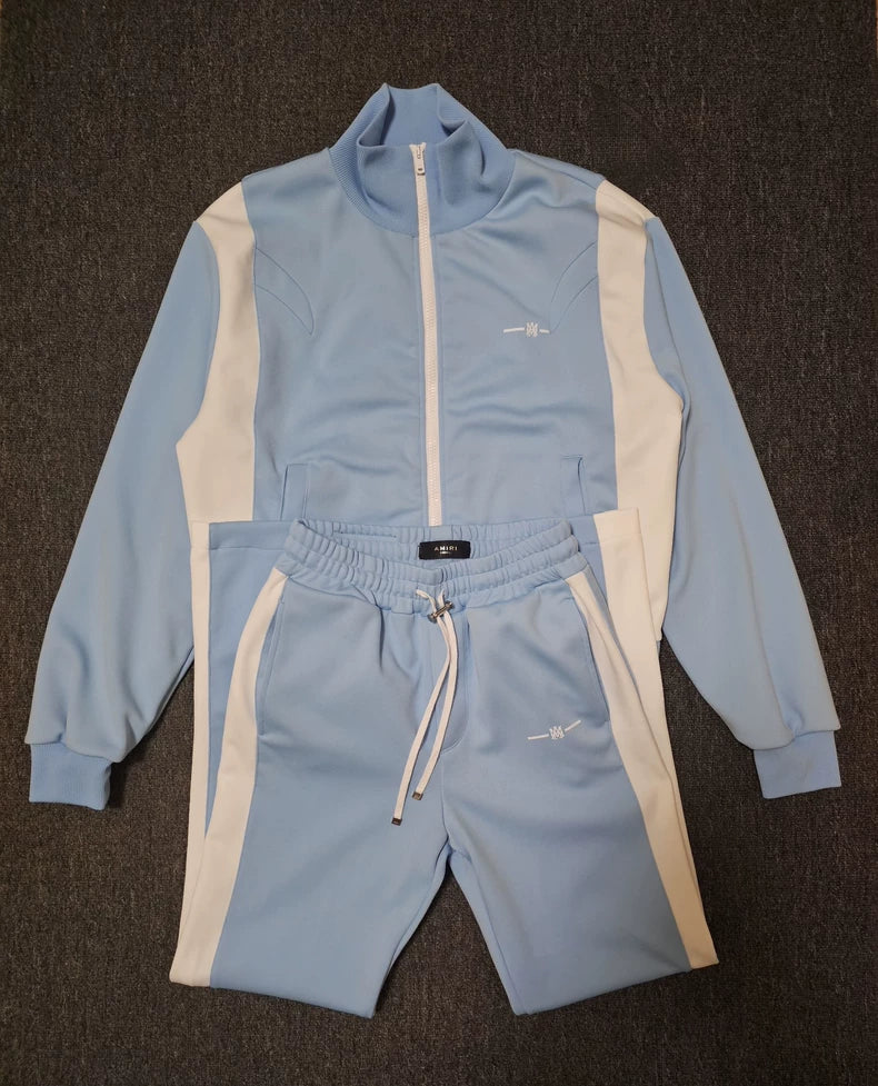 Amiri Blue Tracksuit Set With Repairs-yf