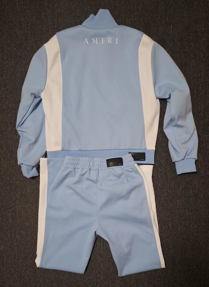 Amiri Blue Tracksuit Set With Repairs-yf