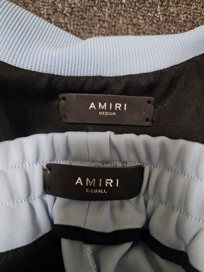 Amiri Blue Tracksuit Set With Repairs-yf