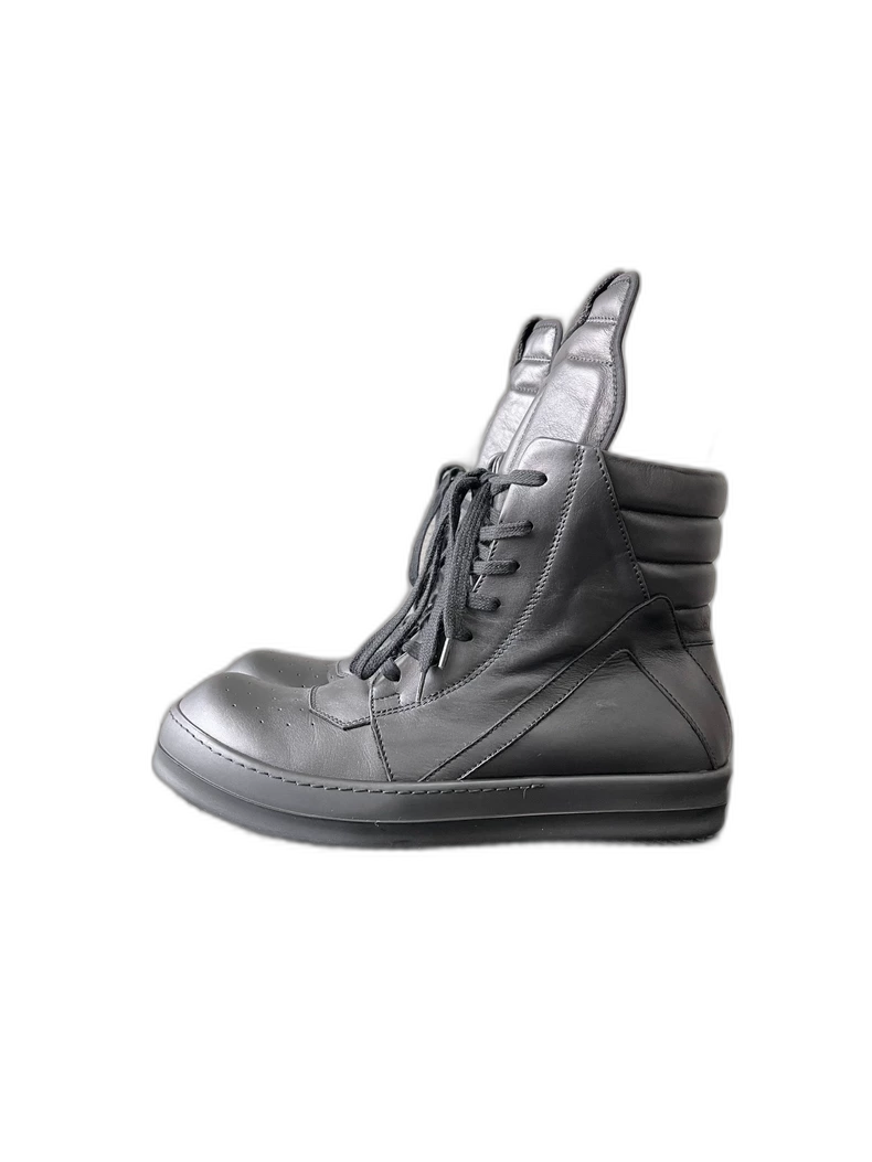 Rick Owens Black Geobasket High Top Sneakers-yf