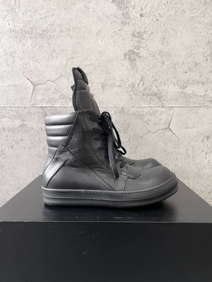 Rick Owens Black Geobasket High Top Sneakers-yf