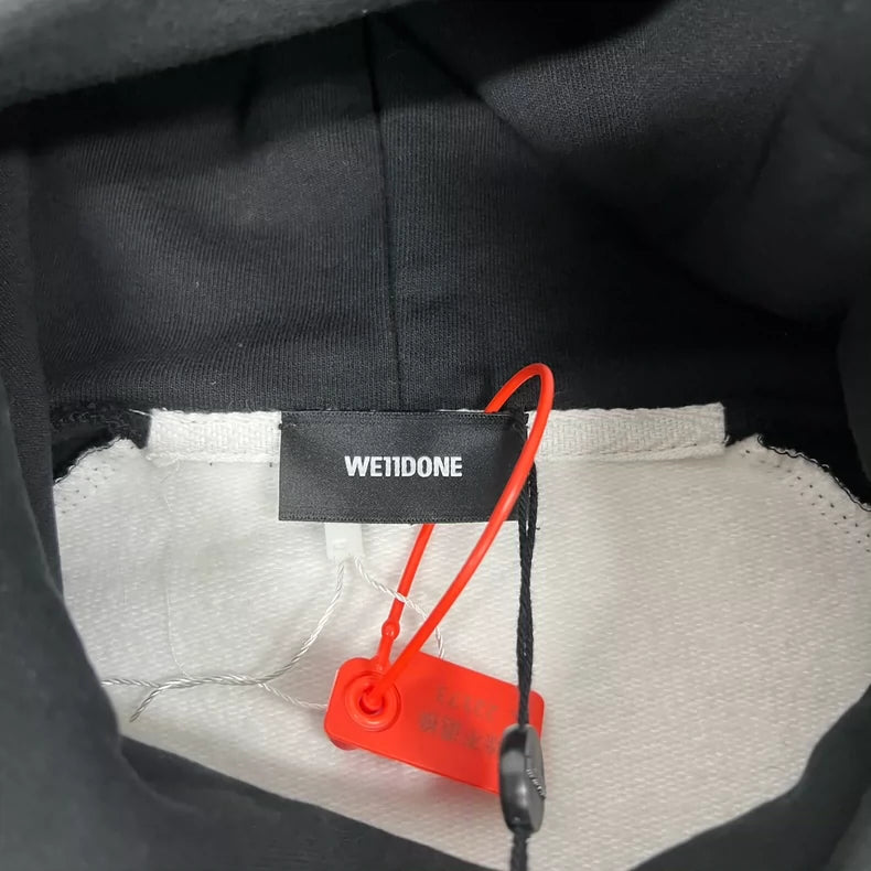 We11done Black and White Hoodie