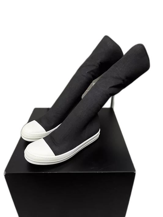 Rick Owens Drkshdw Black and White Boots-yf