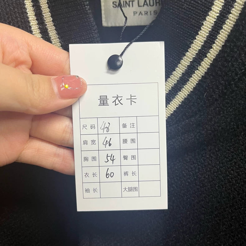 Saint Laurent Classic Black Striped Jacket