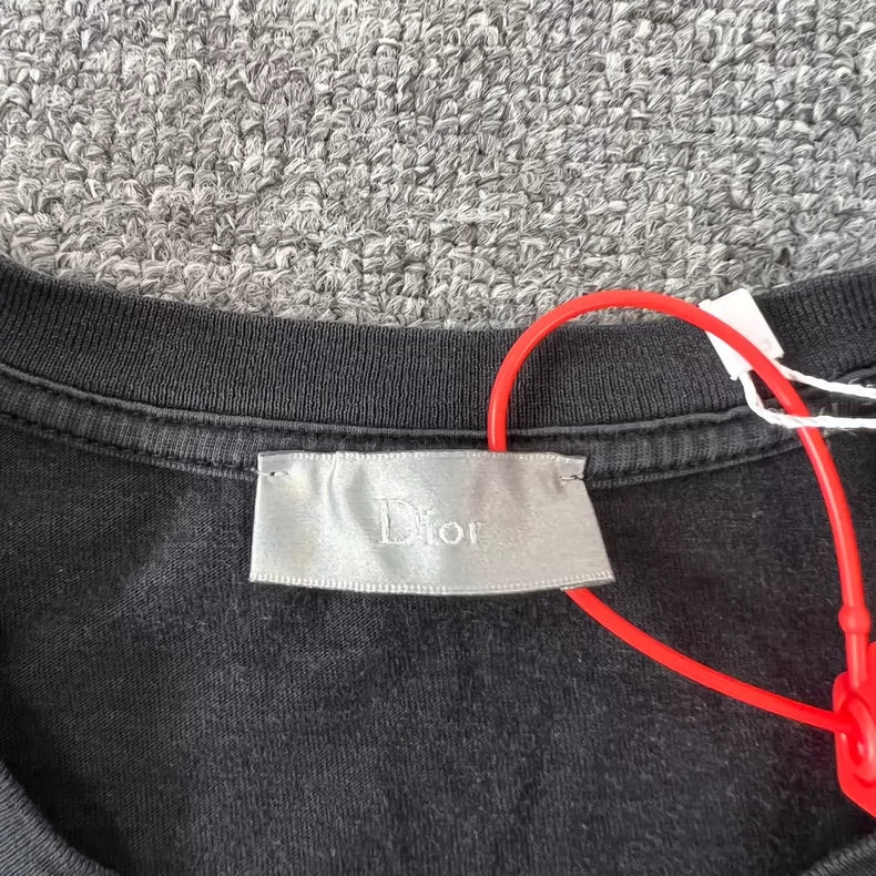 Dior Bee Embroidered Short Sleeve T-Shirt