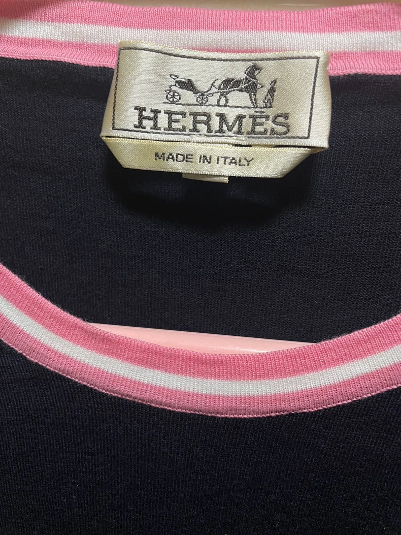 Classic Knitted Short Sleeve Top from Hermes
