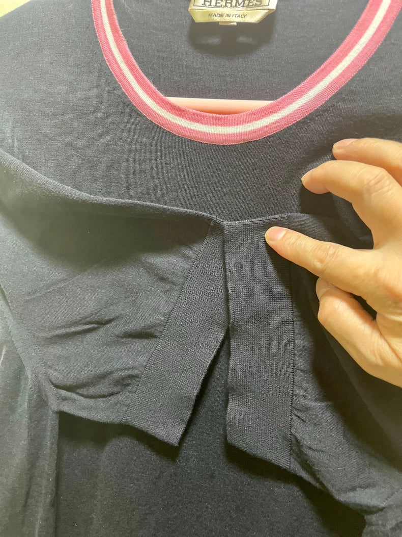 Classic Knitted Short Sleeve Top from Hermes