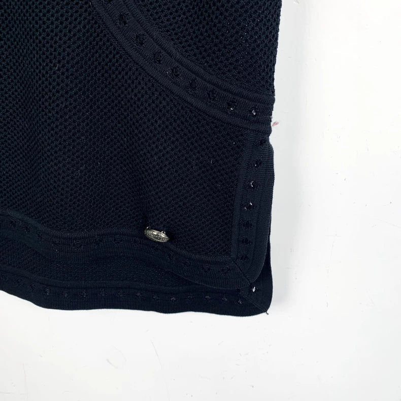 Chanel Black Knitted Sleeveless Vest
