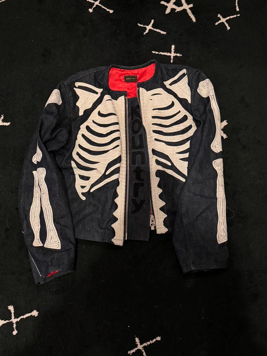 Kapital Kountry Skeleton Denim Moto Jacket