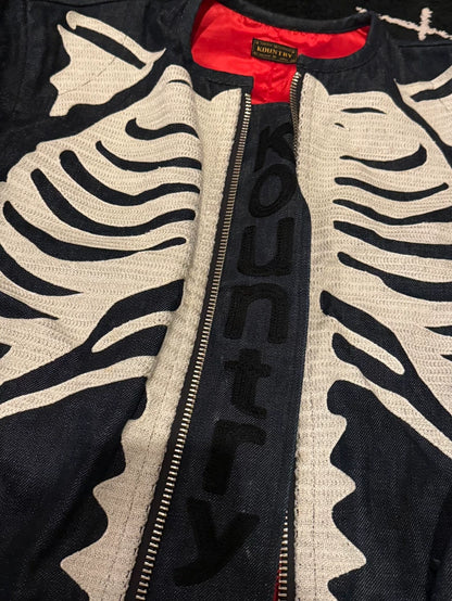 Kapital Kountry Skeleton Denim Moto Jacket