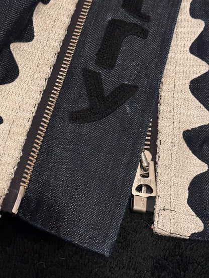 Kapital Kountry Skeleton Denim Moto Jacket