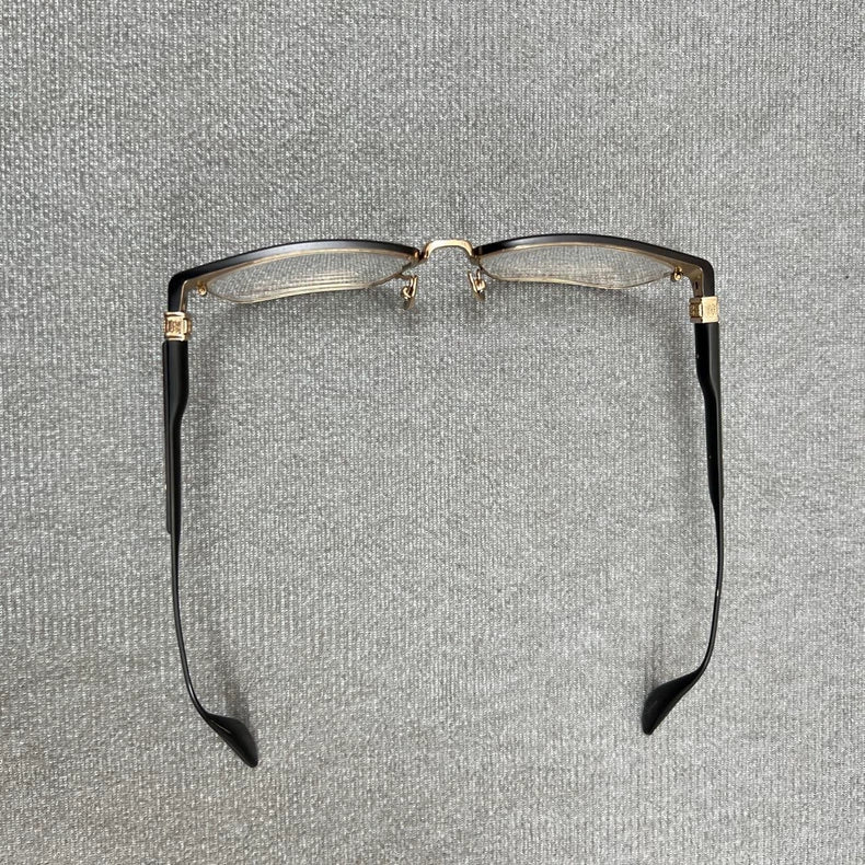 Chrome Hearts Black Border Cross Glasses