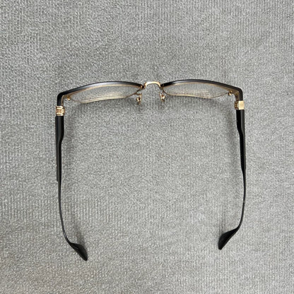 Chrome Hearts Black Border Cross Glasses