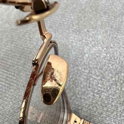 Chrome Hearts Black Border Cross Glasses