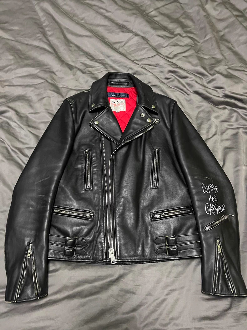 CDG x Lewis Leathers 391T Leather Jacket