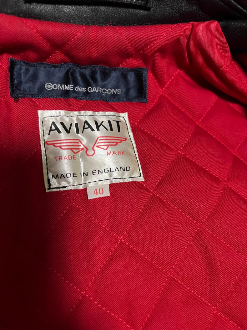 CDG x Lewis Leathers 391T Leather Jacket