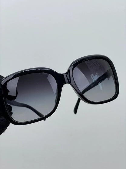 Chanel White Bow Logo Sunglasses