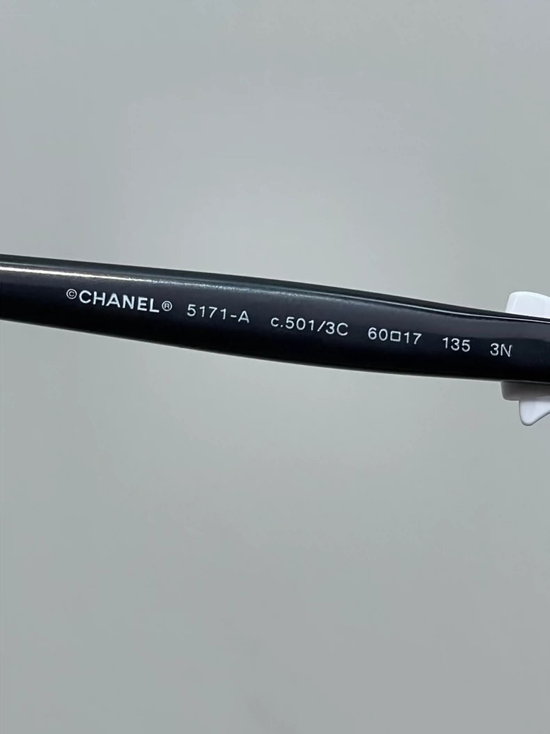 Chanel White Bow Logo Sunglasses