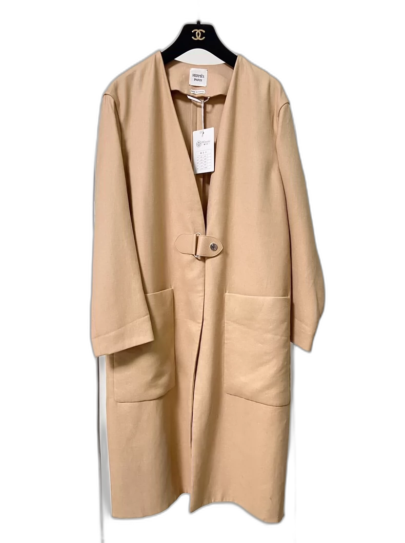 Hermes 2021 Beige Overcoat