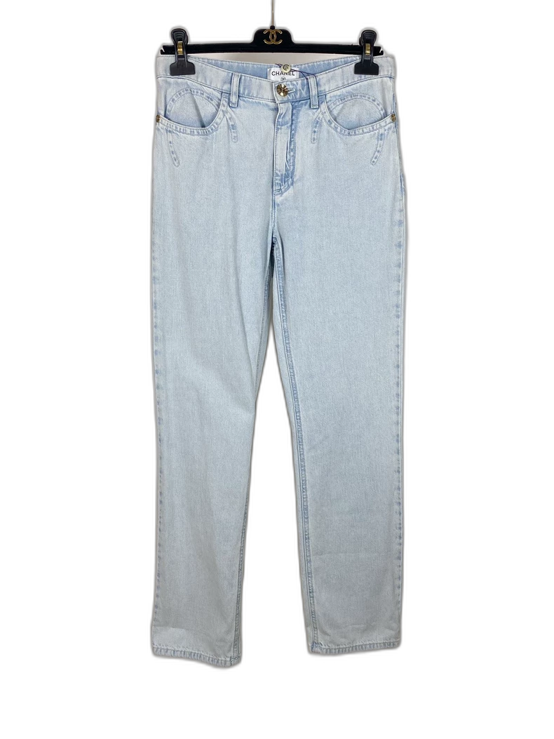 Light Blue Chanel Coco Jeans