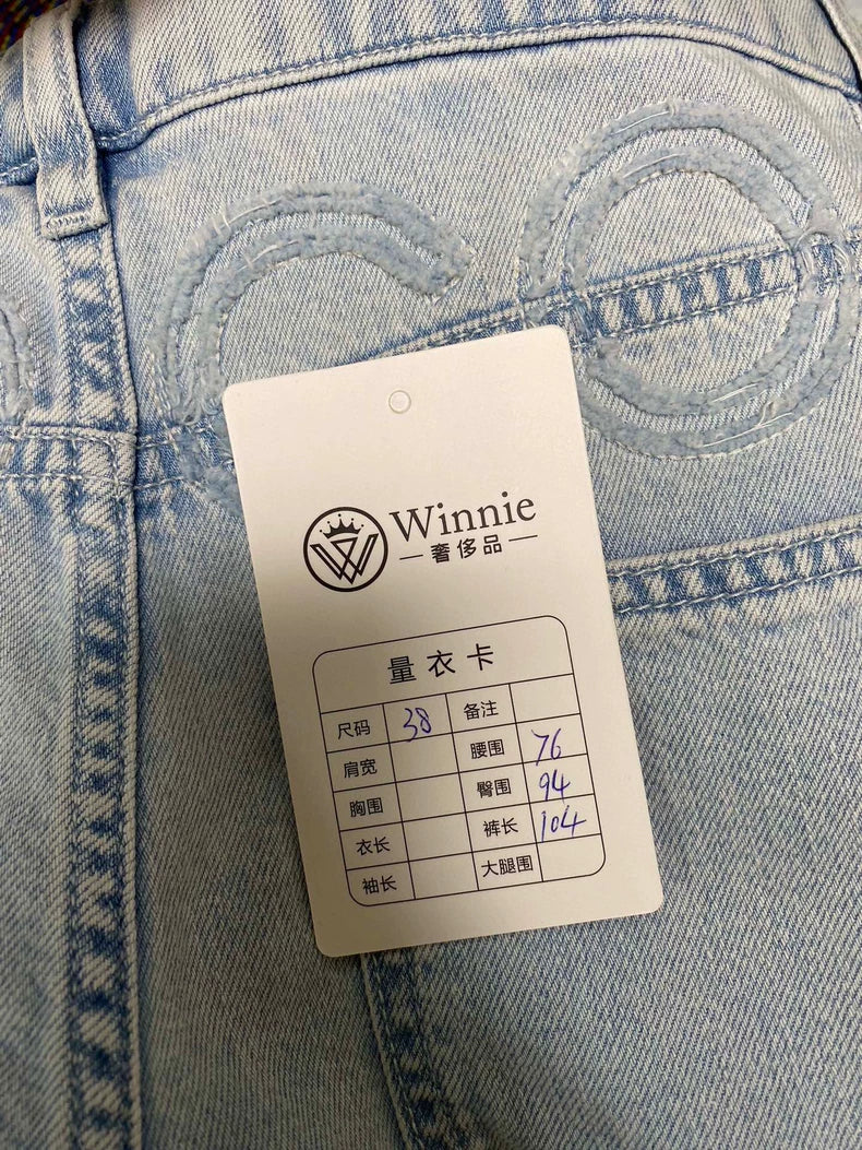 Light Blue Chanel Coco Jeans