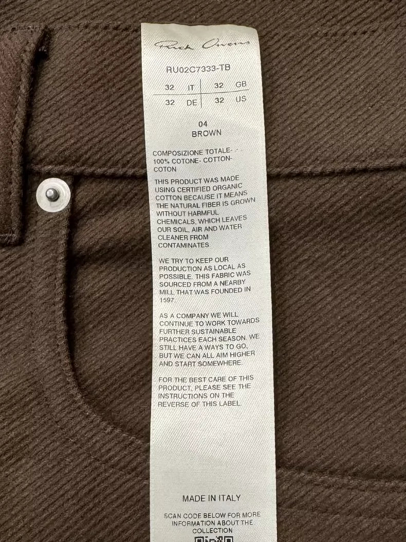 Rick Owens main line wide-leg pants