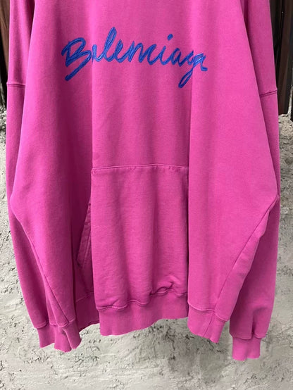 Balenciaga Destroyed Hoodie in Pink