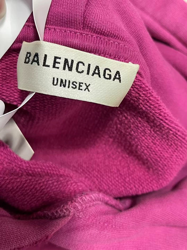 Balenciaga Destroyed Hoodie in Pink