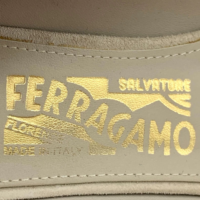 Salvatore Ferragamo Gold Bow High Heels