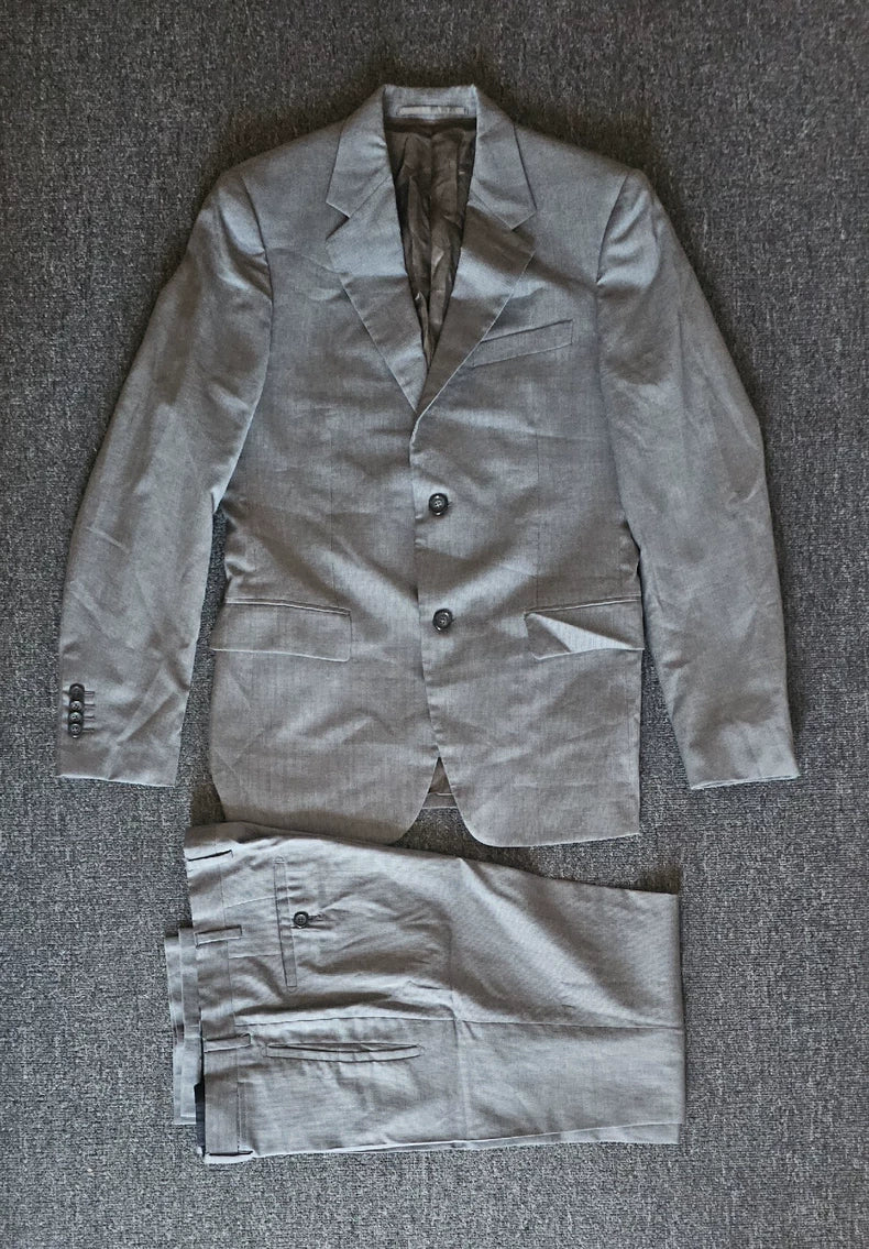 Prada Gray Wool Suit Set-yf