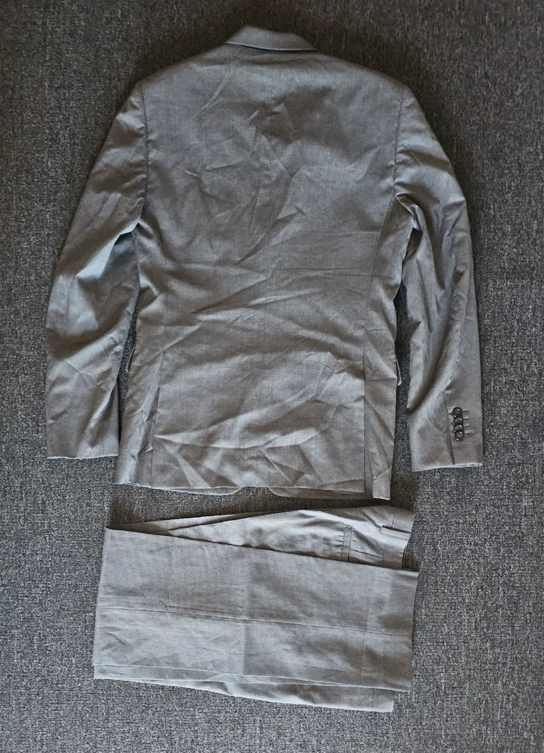 Prada Gray Wool Suit Set-yf
