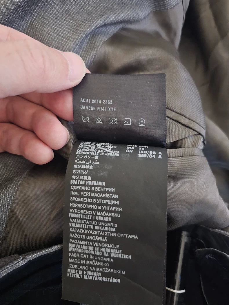 Prada Gray Wool Suit Set-yf