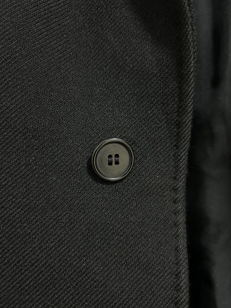 Saint Laurent Velvet Collar Wool Coat