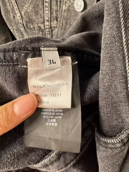 Balenciaga Distressed Denim Jacket