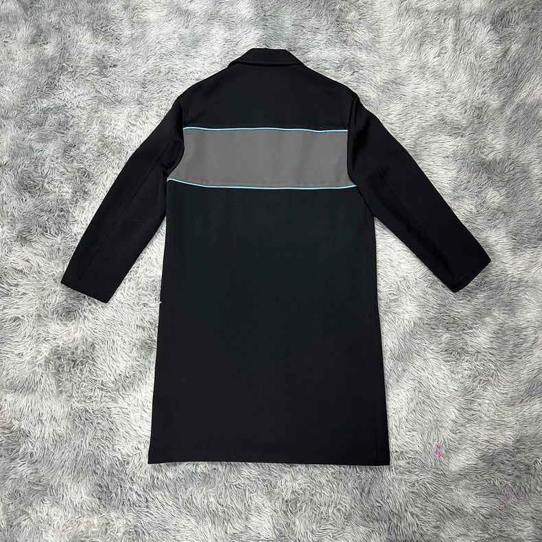 Prada Red Stripe Logo Coat