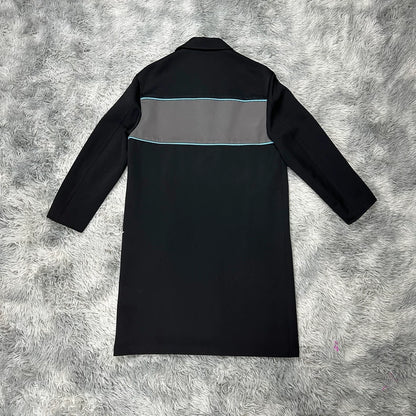 Prada Red Stripe Logo Coat