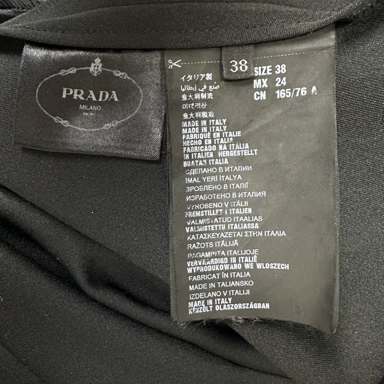 Prada Red Stripe Logo Coat