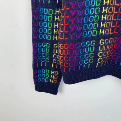 Gucci Rainbow Print Wool Sweater