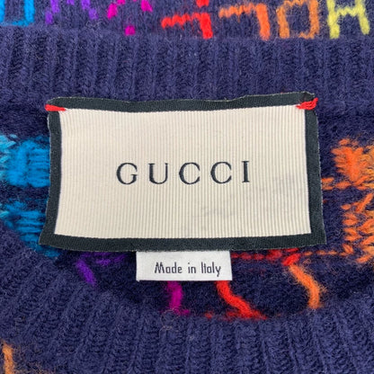 Gucci Rainbow Print Wool Sweater