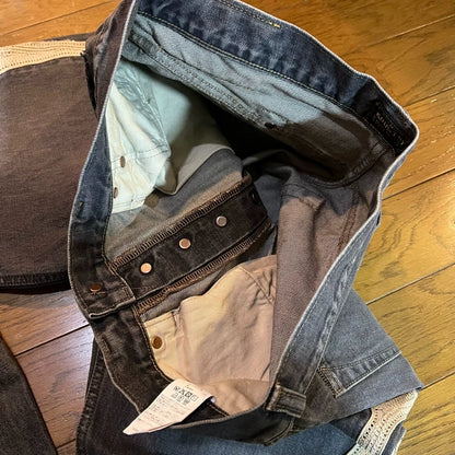 Kapital Bone Embroidery Denim Pants