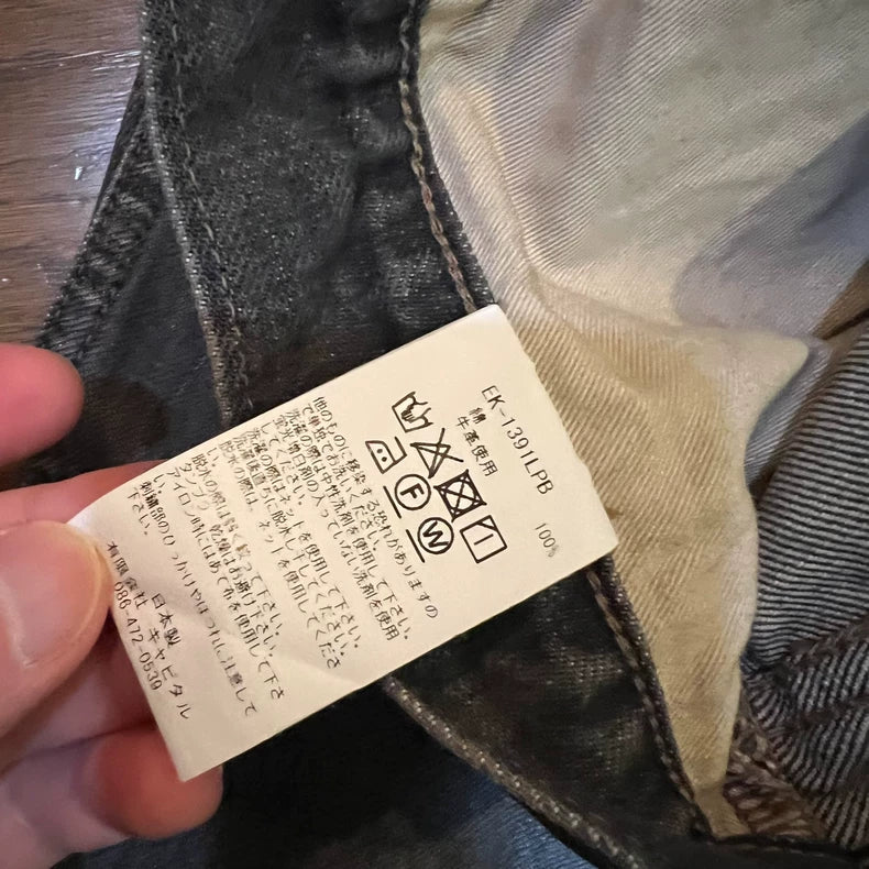 Kapital Bone Embroidery Denim Pants