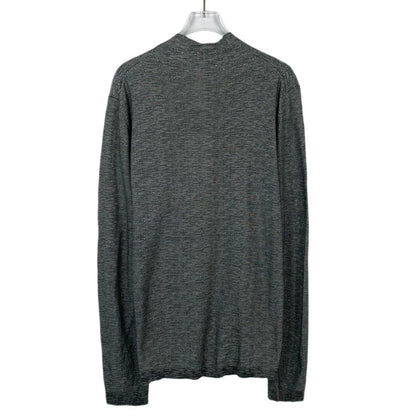 Dior Logo Embroidered High Neck Long Sleeve Top