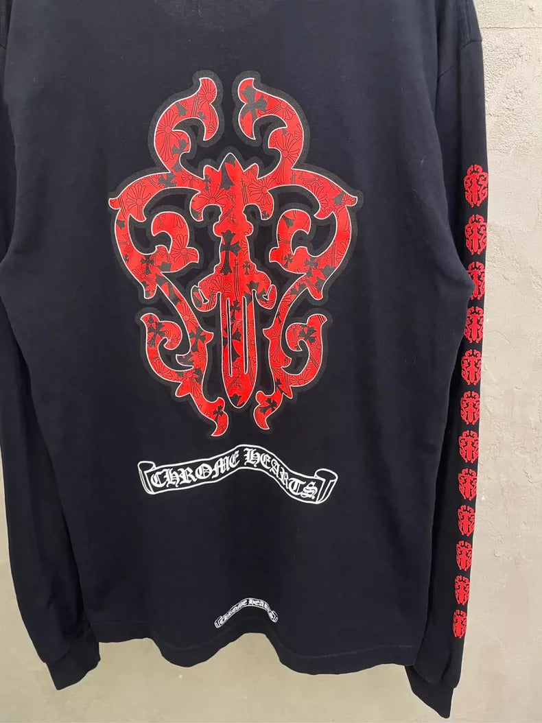 Chrome Hearts Long Sleeve T-Shirt with Design