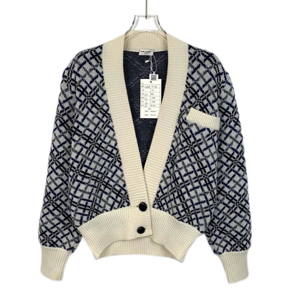 Saint Laurent Wool Knit Cardigan Sweater M