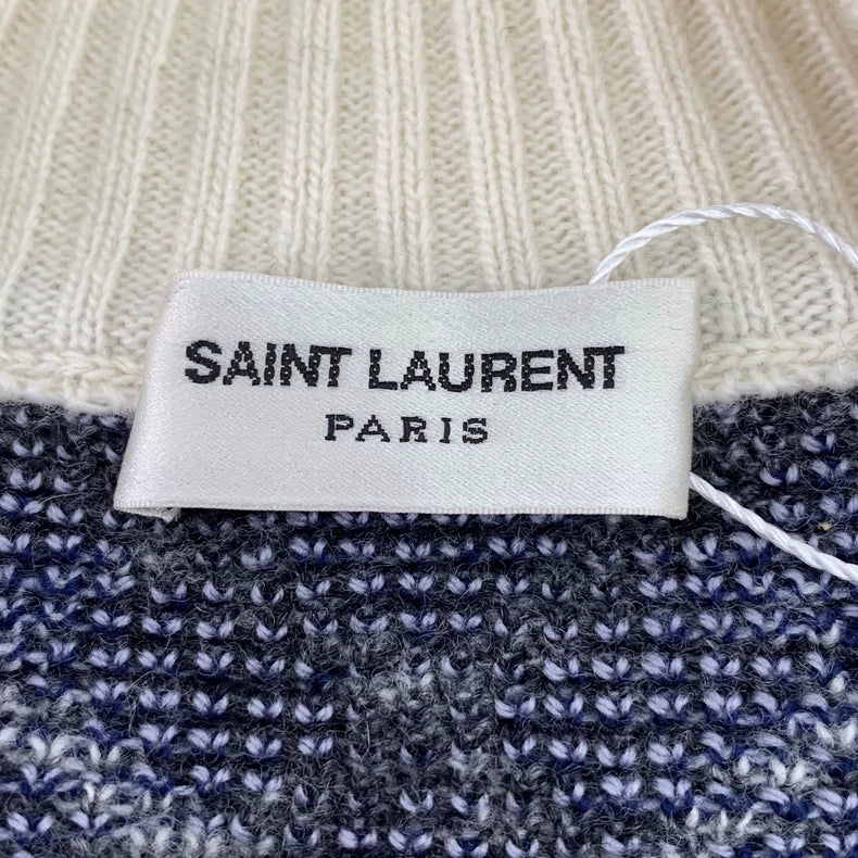 Saint Laurent Wool Knit Cardigan Sweater M